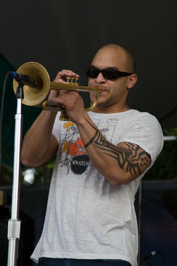 Irvin Mayfield on trumpet
