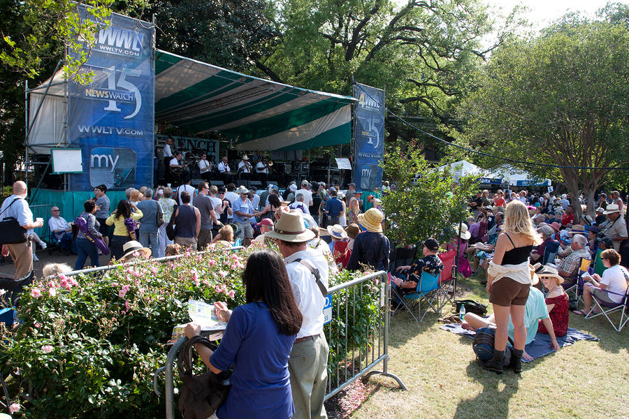 WWL-TV Jackson Square stage
