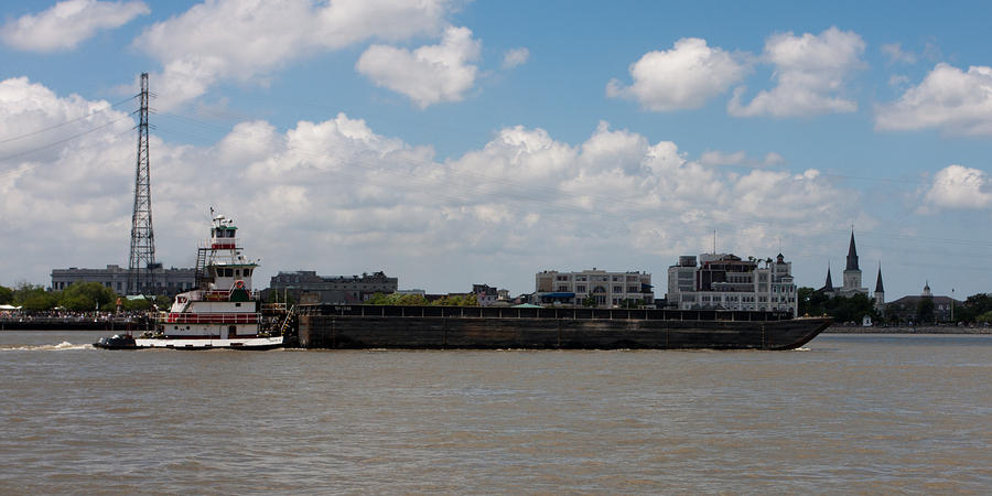 Barge on the River