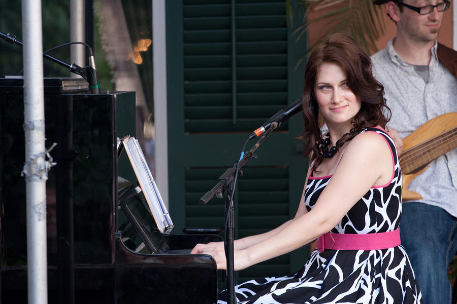 Amy Trail on piano