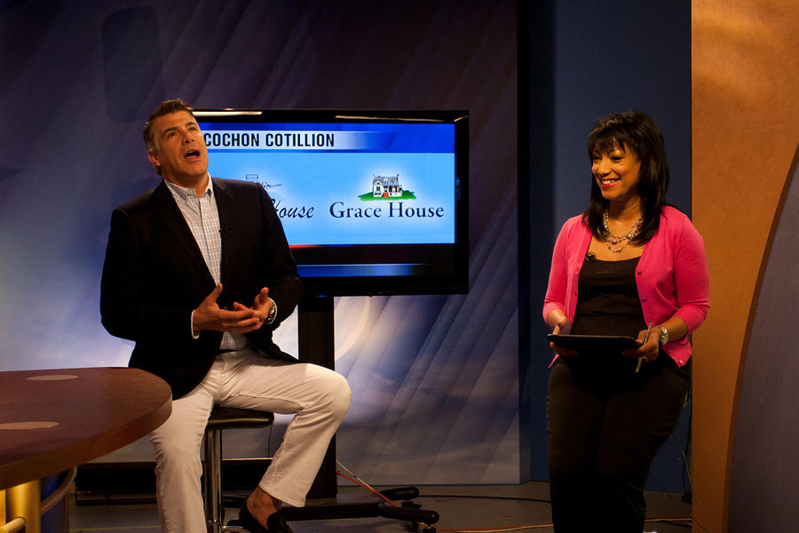 Bryan Batt with Liz Reyes