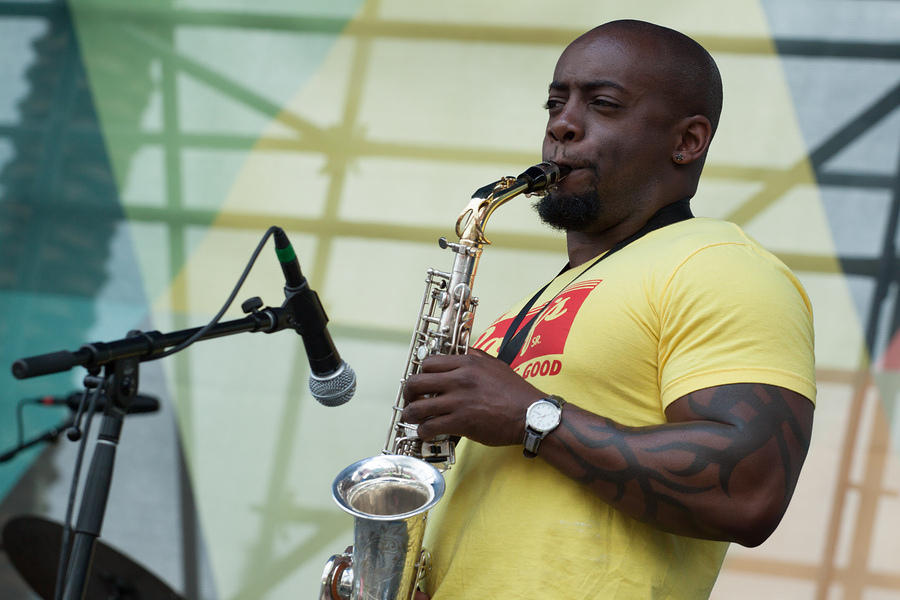 Aaron Fletcher on sax
