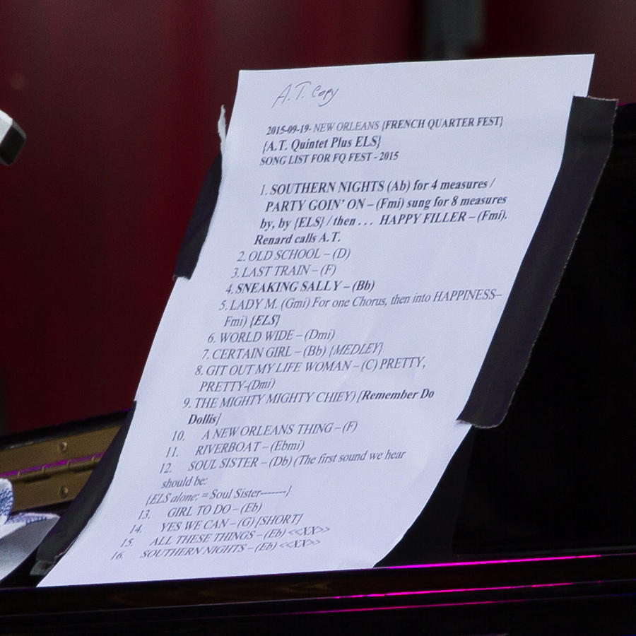 Allen Toussaint set list