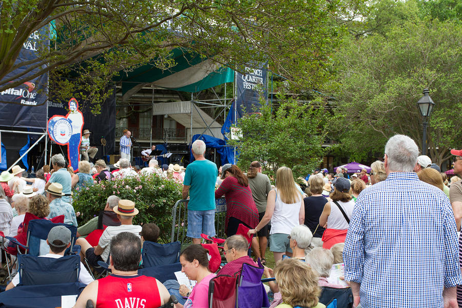 CapitalOne stage in Jackson Square