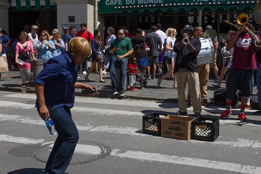Brass Band & Dancing by Cafe Du Monde