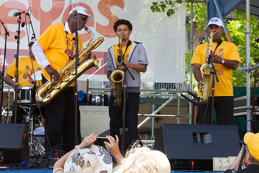 Roger Lewis on baritone sax