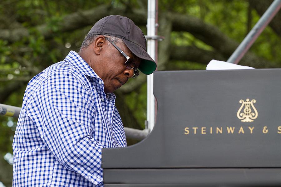 Arnett Hayes on piano