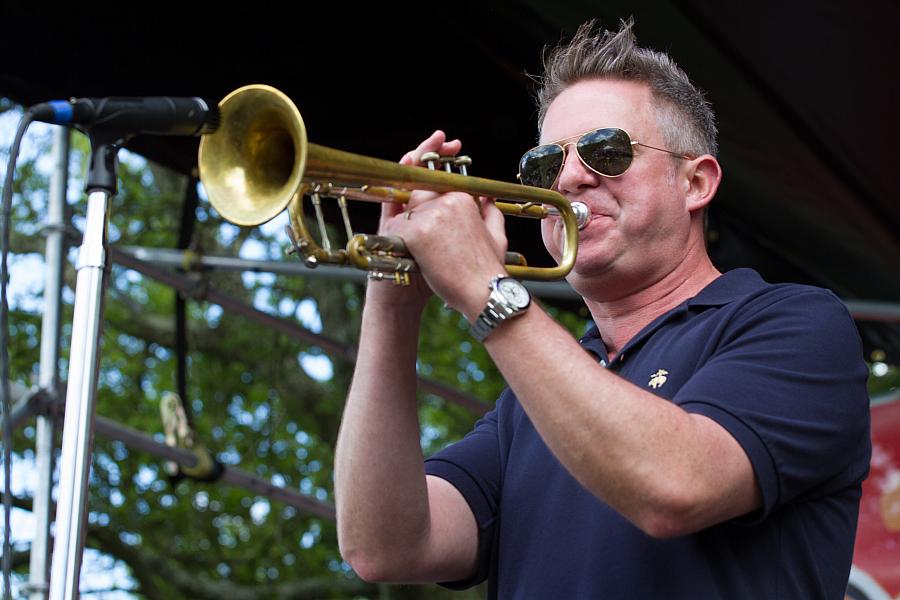 Jeremy Davenport on trumpet
