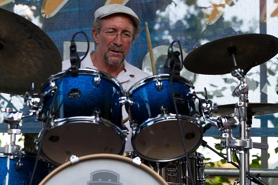 Ricky Sebastian on drums