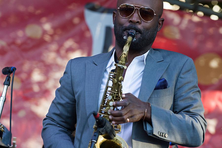 Khari Allen Lee on saxophone
