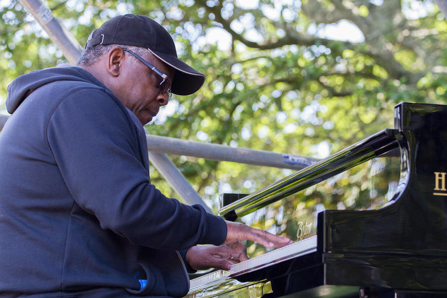 Arnett Hayes on piano
