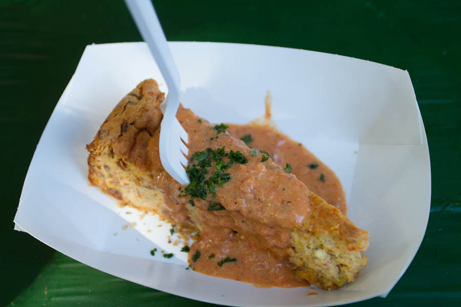 Shrimp and Alligator Sausage Cheesecake