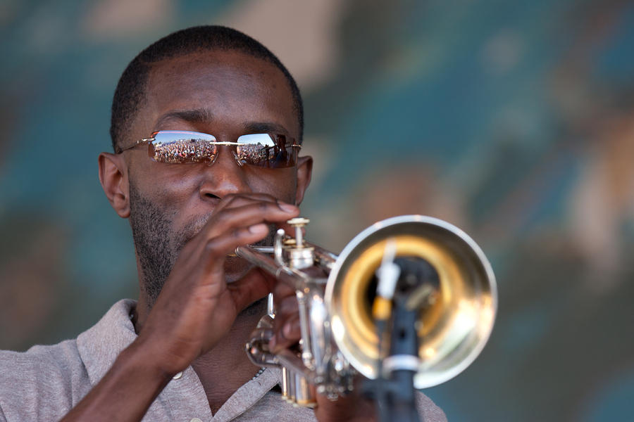 "Kid Chocolate" on trumpet