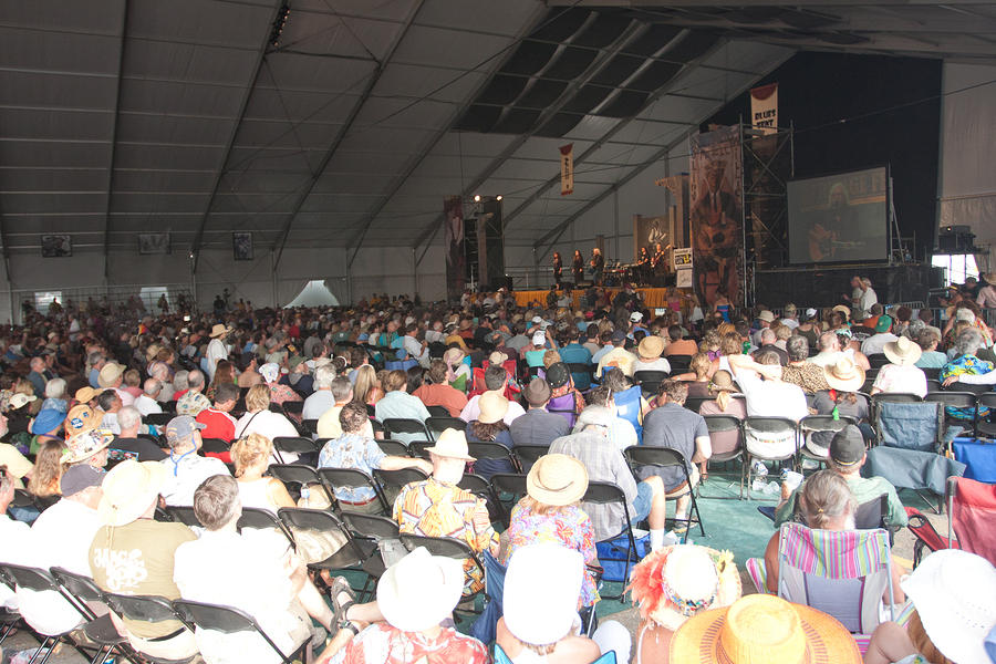 Blues tent crowd