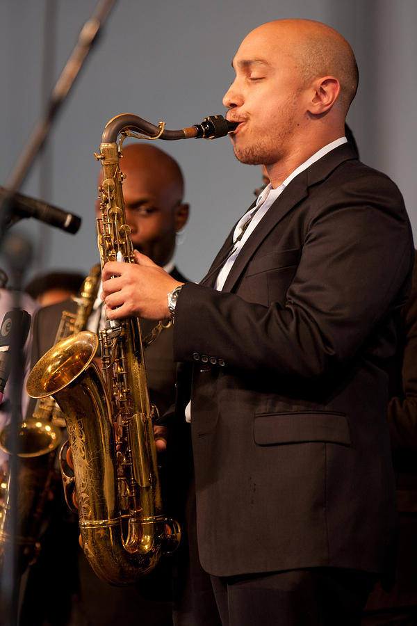 Allen Dejan Jr. on sax