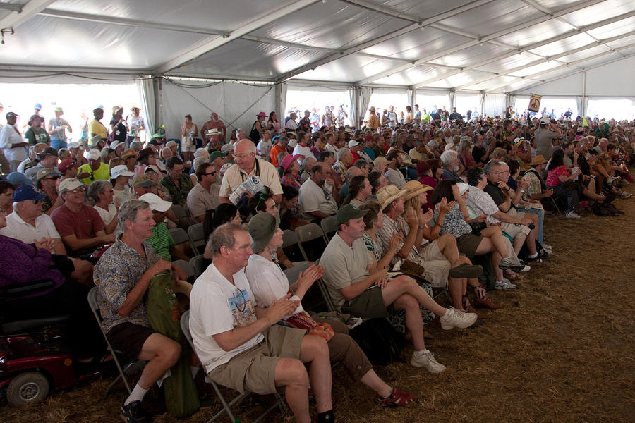 Economy Hall crowd