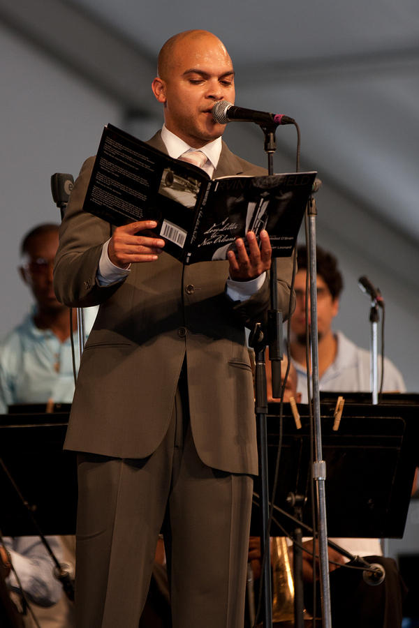 Irvin reads from his book