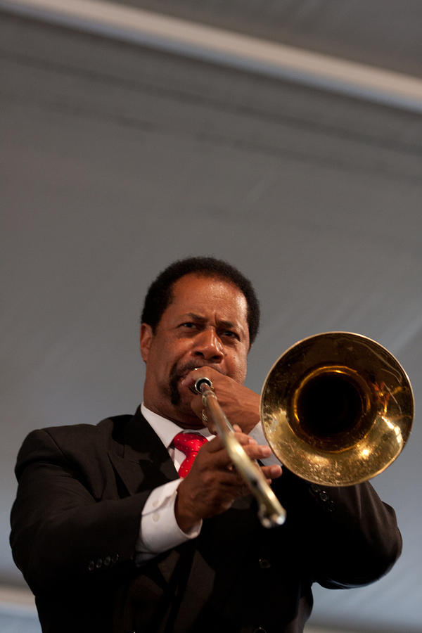 Fred Lonzo on trombone