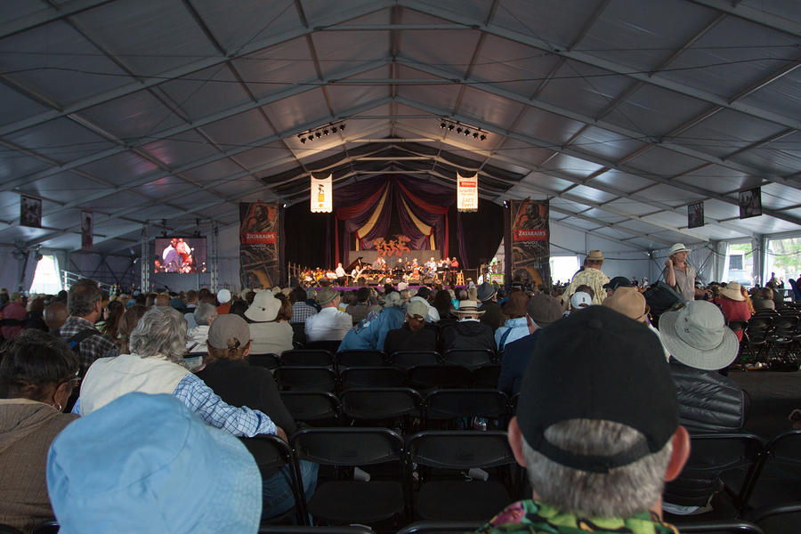 Jazz tent crowd