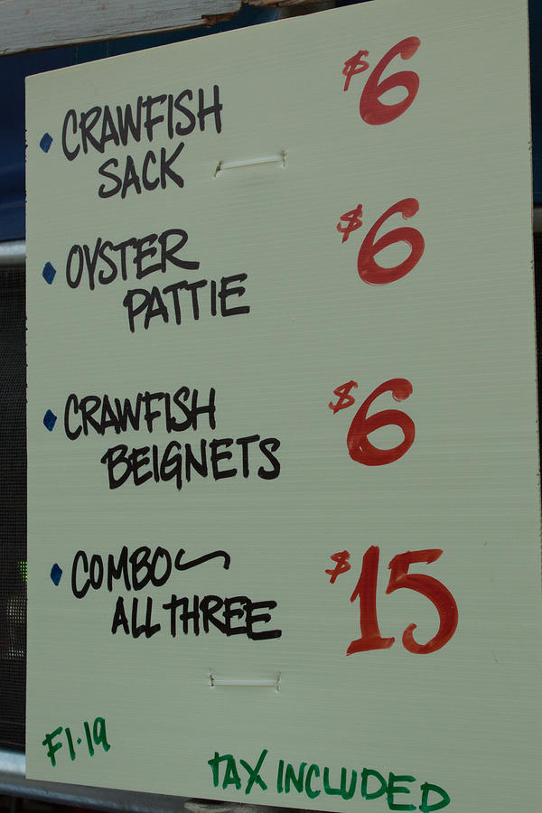Patton’s Caterers menu