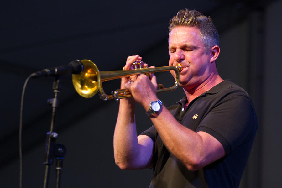 Jeremy Davenport on trumpet