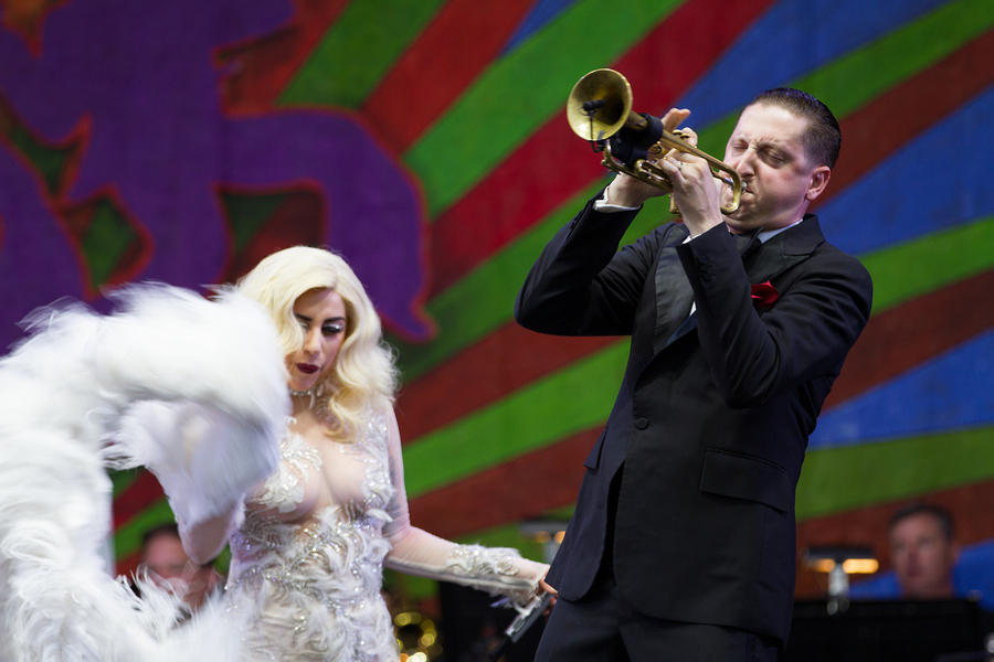Brian Newman on trumpet