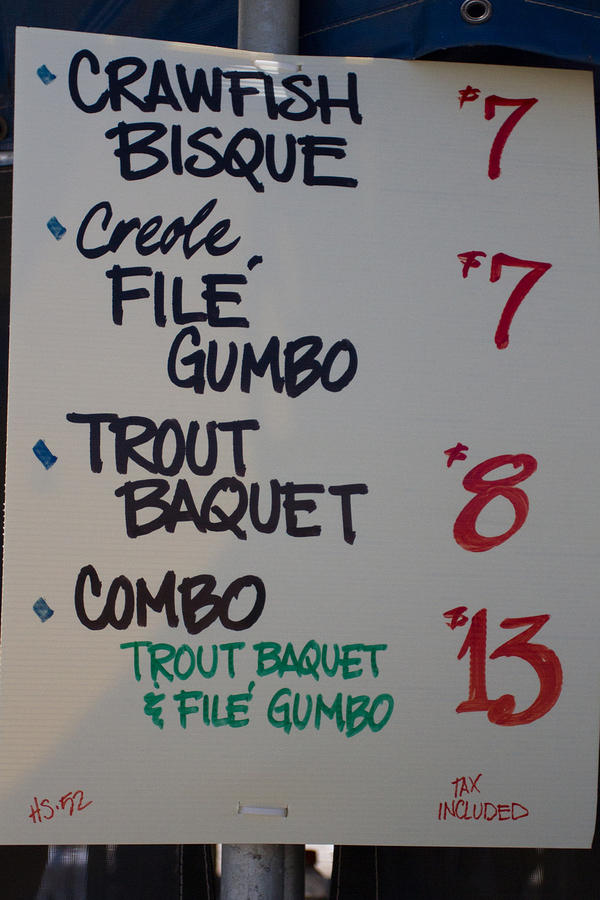 Baquet’s Li’l Dizzy’s Café menu