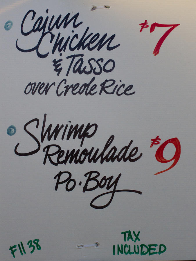Food for Thought menu