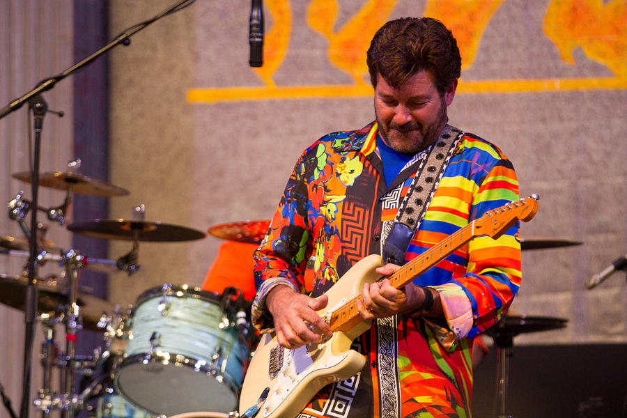 Tab Benoit on guitar