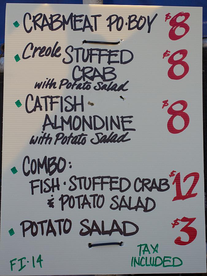 Stuf Hapn Event Catering menu