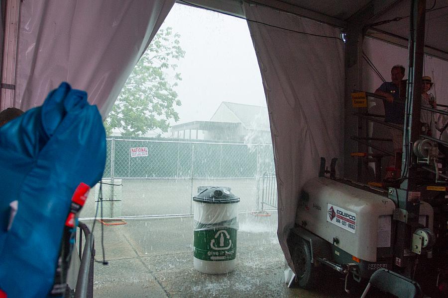 Downpour outside