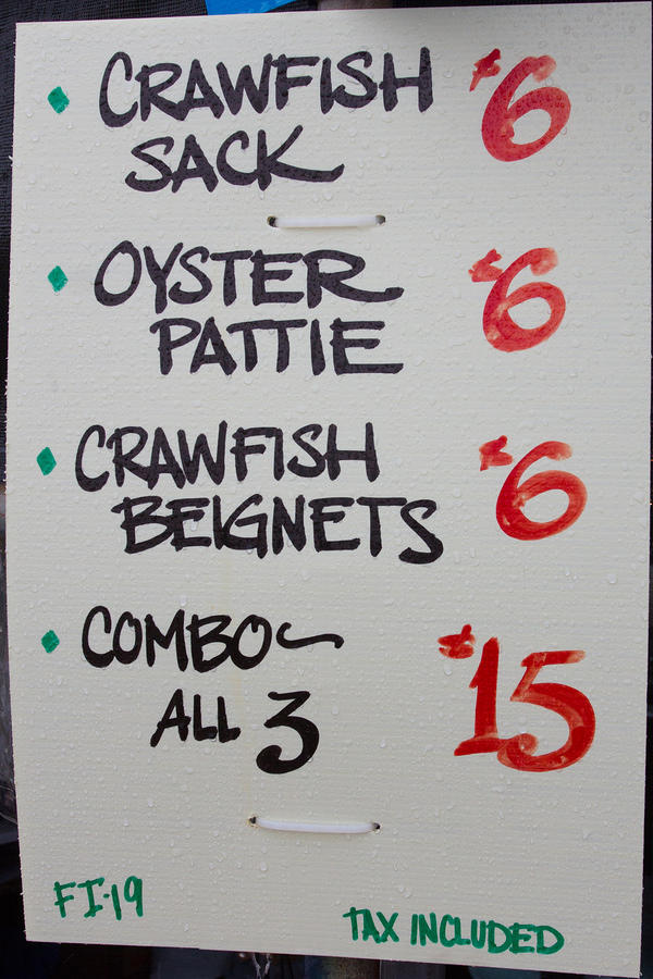 Patton’s Caterers menu