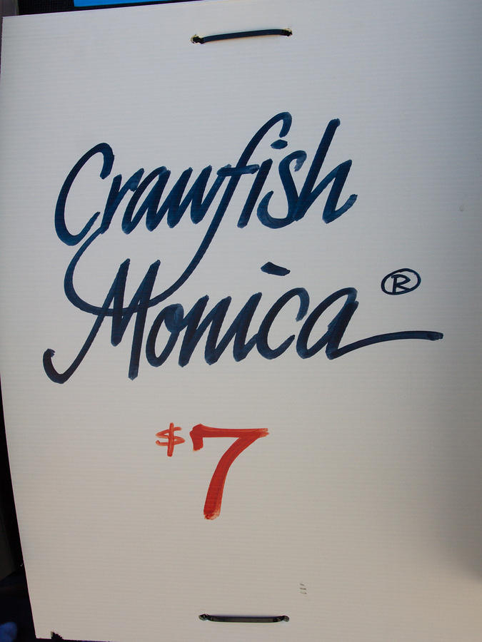 Crawfish Monica Menu