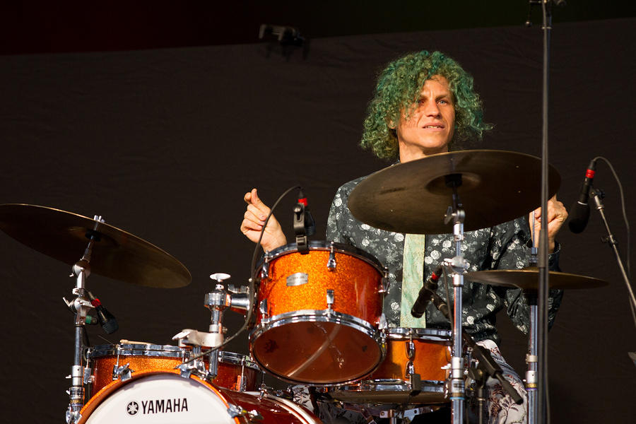 Simon Lott on drums