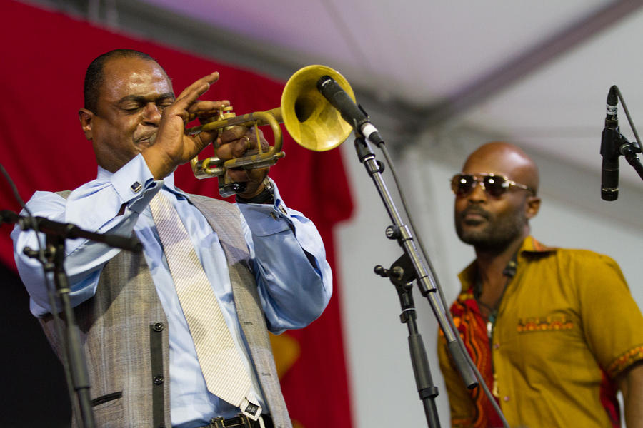 Marlon Jordan on trumpet