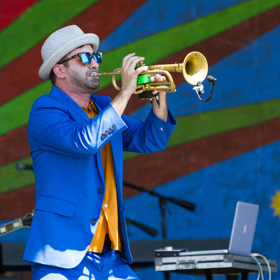 K.C. O'Rorke on trumpet