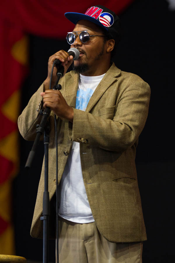 Jesse addresses crowd