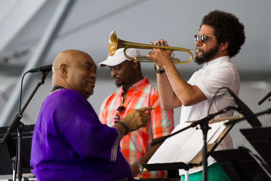 Ashlin Parker on trumpet