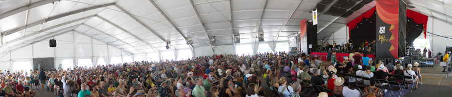 Jazz Tent Crowd Panorama