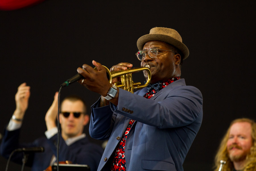 Dr. Brice Miller on trumpet