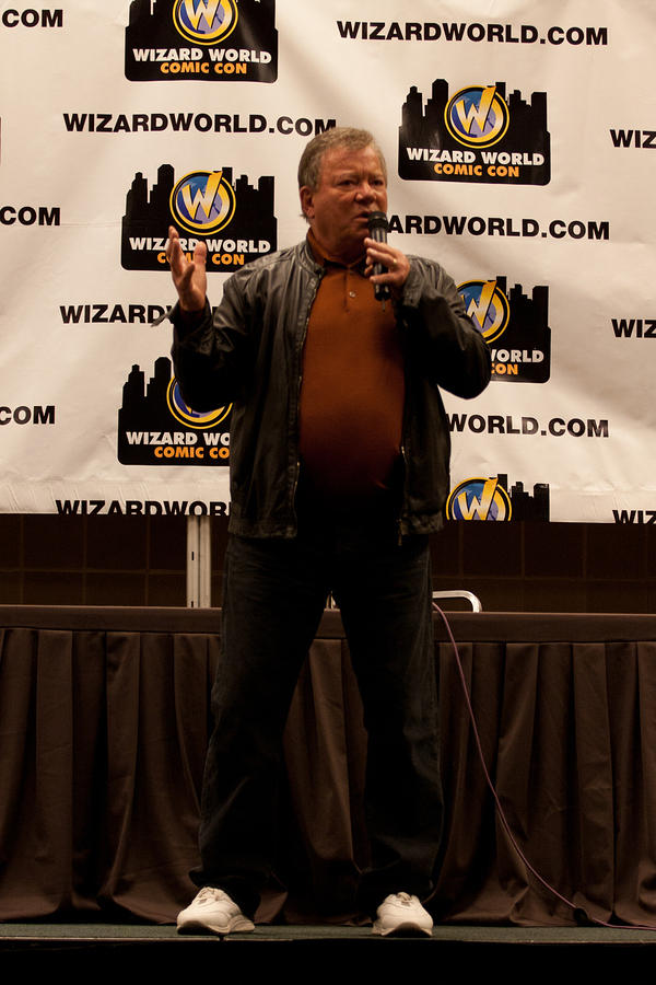 William Shatner gestures