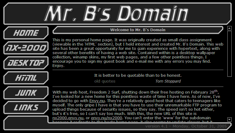 Mr. B's Domain - v4
