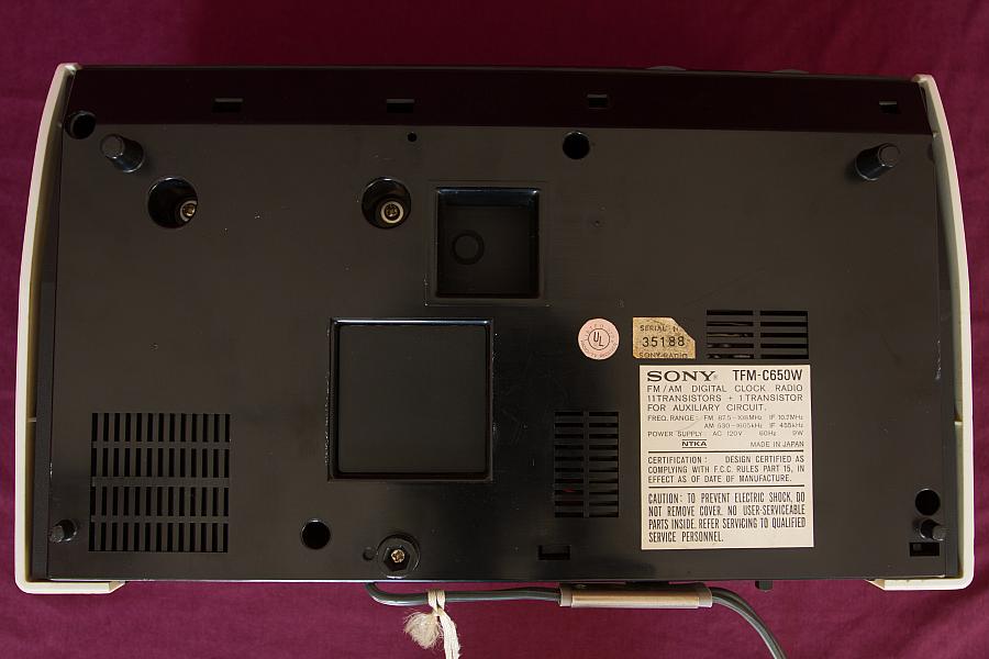 TFM-C650W Bottom View