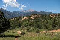 Pikes Peak seen from Garden of the Gods