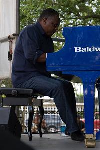 Arnett Hayes on piano
