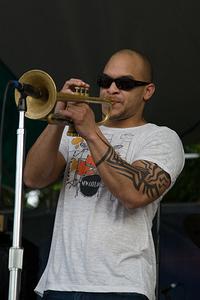 Irvin Mayfield on trumpet