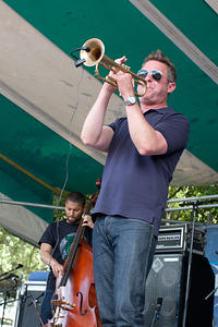 Jeremy Davenport on trumpet
