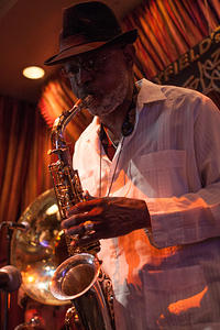Roger Lewis on sax