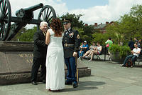 Wedding in Washington Artillery Park