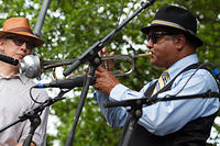 Wendell Brunious on trumpet